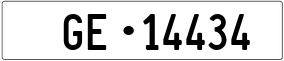Trailer License Plate